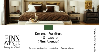 Designer Furniture In Singapore