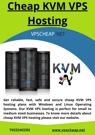 Cheap KVM VPS Hosting