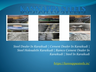 Steel Dealer In Karaikudi | Cement Dealer In Karaikudi