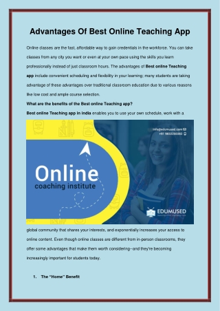 best online teaching app in india