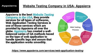 Website Testing Company in USA- Appsierra