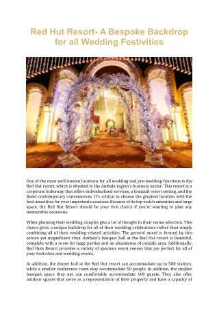 Looking for banquet halls in Saha Mullana Ambala? We can help…