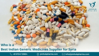 Who is the Best Indian Generic Medicines Supplier for Syria