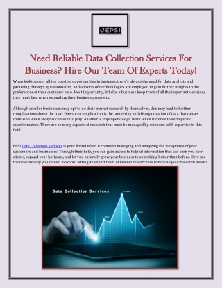 Need Reliable Data Collection Services For Business Hire Our Team Of Experts Today
