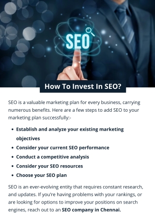 How To Invest In SEO?