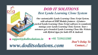 Online Readymade Lynda Learning System - DOD IT Solutions