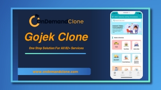 Gojek Clone App - One Stop Solution For All 82  On Demand Multi Services