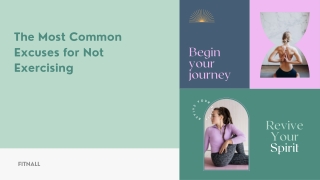 The Most Common Excuses for Not Exercising