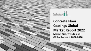 Concrete Floor Coatings Market 2022 | Insights, Analysis, And Forecast 2031