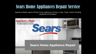 Find Best Appliance Repair Company for Sears Appliances Repair Service