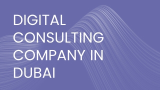 Digital Consulting Company in Dubai