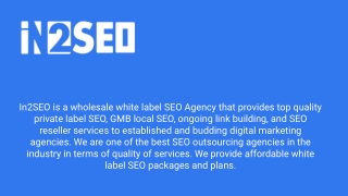 Private Label SEO - In2SEO