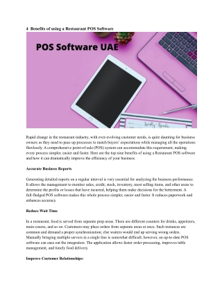 POS Software UAE