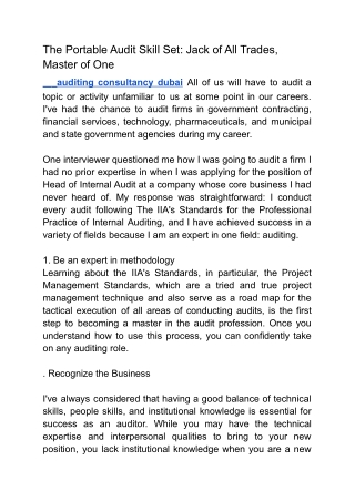 auditing importance