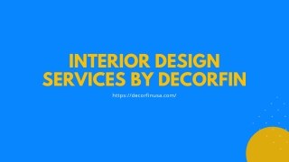 Best Design Services in USA By DecorFin