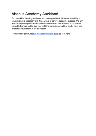 Abacus Academy Auckland