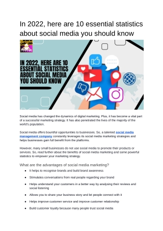 In 2022, here are 10 essential statistics about social media you should know