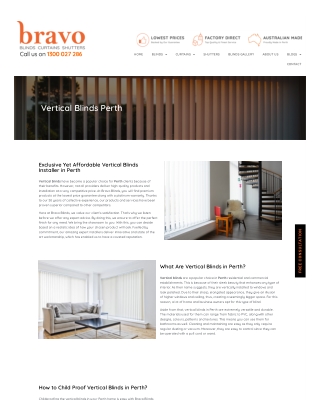 Vertical Blinds Perth