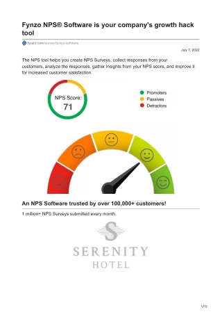 NPS Software is your companys growth hack tool