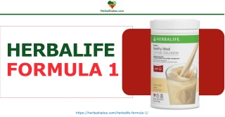 Try The Herbalife Formula 1 And Use The Full Benefits - Herbashakes