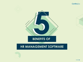 Benefits of HR Management Software