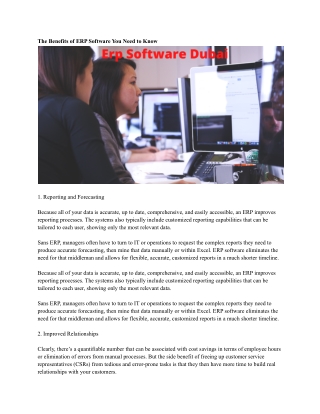 Erp Software Dubai