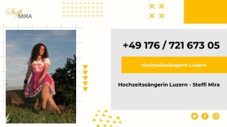 Hochzeitssängerin Luzern - Steffi Mira