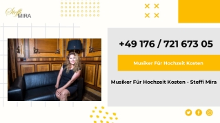 Musiker Für Hochzeit Kosten - Steffi Mira