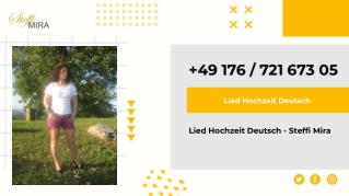 Lied Hochzeit Deutsch - Steffi Mira