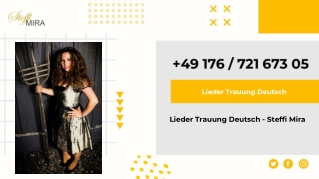 Lieder Trauung Deutsch - Steffi Mira