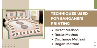 Techniques Used For Sanganeri Printing