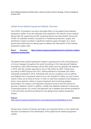 Home Medical Equipment Market Share