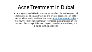 acne treatment