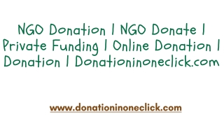 NGO Donation | NGO Donate | Private Funding | Online Donation | Donation | Donat