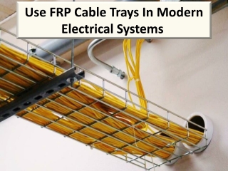 Prominent types of cable trays