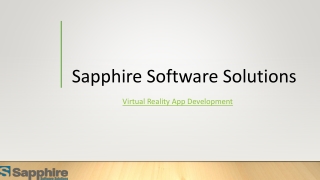 Virtual Reality App Development | Sapphire