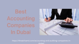 Best Accounting Companies In Dubai