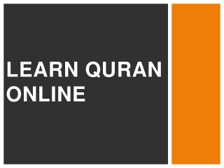 Learn Quran Online with us