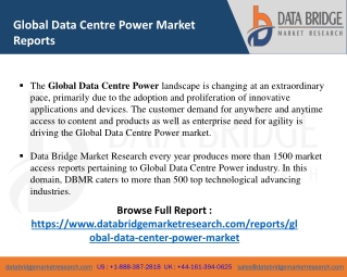 Global Data Centre Power Market Size