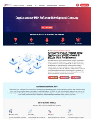 cryptocurrency mlm software Development Company