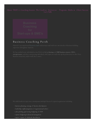 Business Coaching in Perth