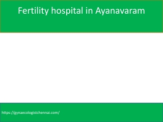 Fertility hospital in Ayanavaram