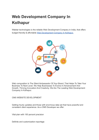 Web Development Company In Kolhapur