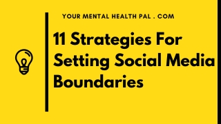 How To Set Social Media Boundaries