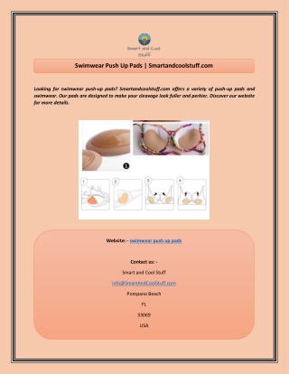 Swimwear Push Up Pads  Smartandcoolstuff