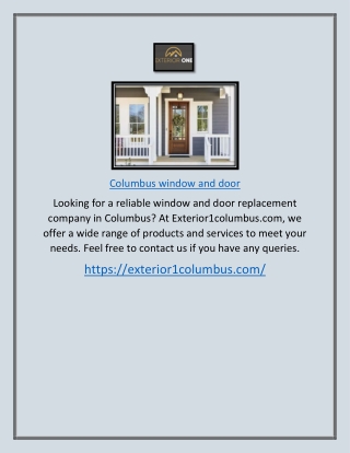 Columbus Window And Door | Exterior1columbus.com
