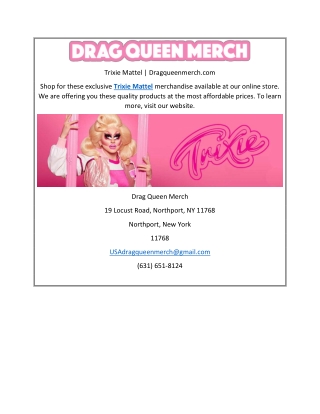 Trixie Mattel | Dragqueenmerch.com