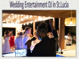 Wedding Entertainment DJ in St.Lucia