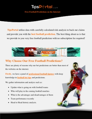 Free Football Betting Predictions