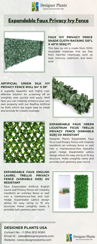 Best Expandable Faux Ivy Trellis For Exterior Decor